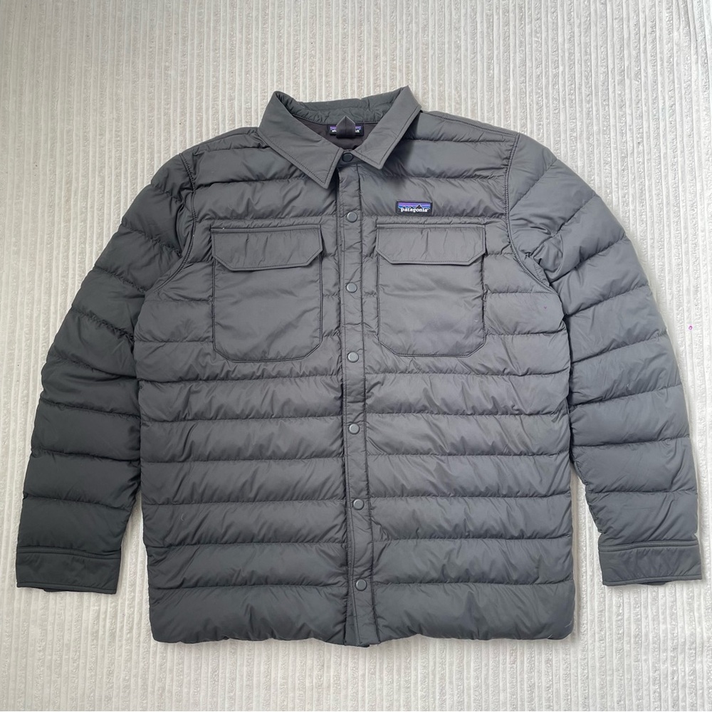 Patagonia Silent Down Shirt Puffer Jacket | Size L - Picture 3 of 9